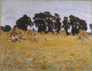 Rustende Maaiers in een Korenveld, 1885 door John Singer Sargent