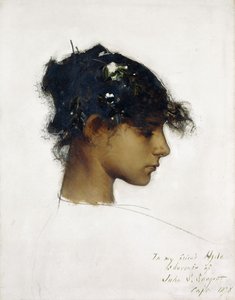 Rosina Ferrara - Het Capri-meisje, 1878 door John Singer Sargent