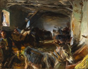 Stabiel in Cuenca door John Singer Sargent