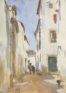 Straat in een Mediterrane Stad door John Singer Sargent