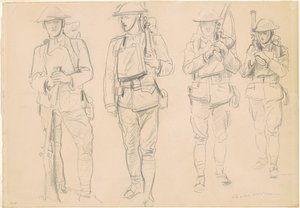 Studies voor het Betreden van de Oorlog [recto]