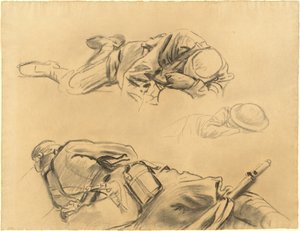 Studies voor "Gassed" door John Singer Sargent