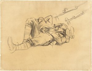 Studies voor "Gassed" (recto) door John Singer Sargent