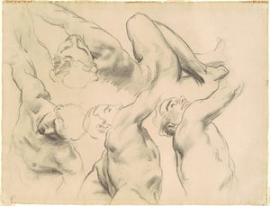 Studies voor "Hemel" en "Hel" door John Singer Sargent