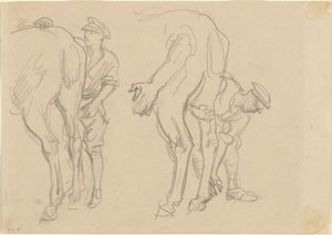 Studies voor Scots Grey, 1918 door John Singer Sargent