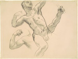 Studies van Achilles voor Chiron en Achilles door John Singer Sargent