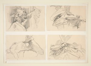 Studies van Cellini door John Singer Sargent