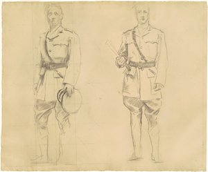 Studies van generaals Plumer en Haig voor generaals van de Eerste Wereldoorlog [recto], 1920-1922