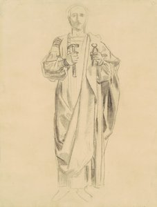 Studie voor Dogma van de Verlossing: Frieze van Engelen (recto), 1895-1903