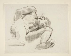Studie voor Prometheus, rondel, Rotunda, Museum of Fine Arts Boston