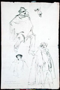Studie voor een Venetiaanse Straatscène door John Singer Sargent