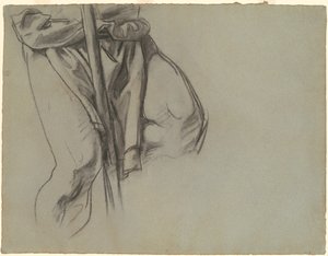 Studie van Adam voor de "Vijftien Mysteries van de Rozenkrans" door John Singer Sargent