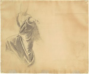 Studie van draperie [verso] door John Singer Sargent