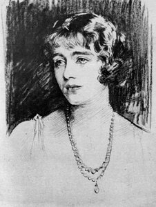 Studie van Lady Elizabeth Bowes-Lyon door John Singer Sargent