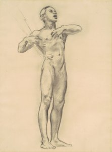 Studie van Orpheus voor Klassieke en Romantische Kunst, ca. 1921 door John Singer Sargent