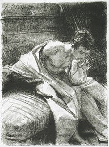 Studie van een Zittende Jonge Man, 1895