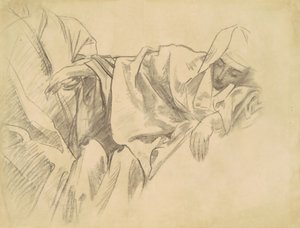 Studie van de Kruisiging voor Vijftien Mysteries van de Rozenkrans, 1903-1916 door John Singer Sargent