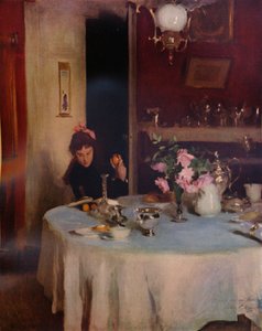 De ontbijttafel, 1884 1934 door John Singer Sargent