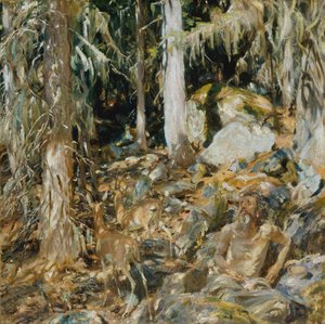 De Kluizenaar (Il solitario) door John Singer Sargent