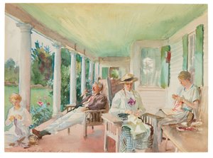 De Piazza; Op de veranda