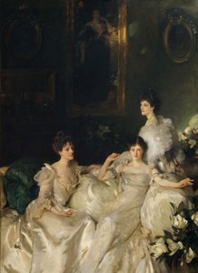 De Wyndham Zusters: Lady Elcho, Mrs. Adeane, en Mrs. Tennant door John Singer Sargent