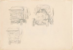 Vrachtwagens [recto], 1918