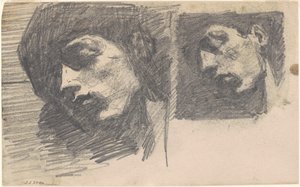 Twee Hoofden door John Singer Sargent