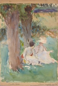 Onder de wilgen door John Singer Sargent
