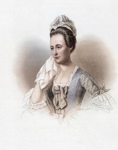 Dorothy Quincy Hancock Scott, Dorothy Quincy, Portret (kleurgravure) door John Singleton (after) Copley