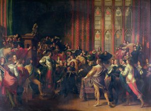 Karel I eist de vijf leden in het Lagerhuis in 1642
