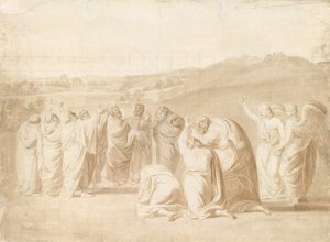 Studie voor De Hemelvaart, 1774 door John Singleton Copley