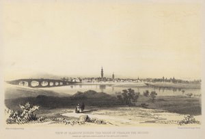 Uitzicht op Glasgow tijdens het bewind van Karel de Tweede door John Slezer