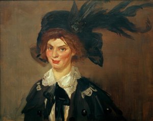 De havik (Yolande met grote hoed) door John French Sloan