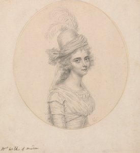 Portret van Mevrouw Wilks van Madras door John Smart