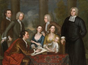 De Bermuda Groep (Dean Berkeley en zijn gevolg) door John Smibert