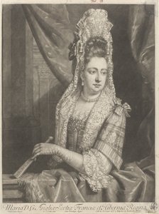 Portret van Maria II Stuart door John Smith