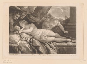 Venus met cupido en een sater