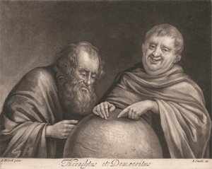 Heraclitus en Democritus