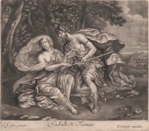 Juda en Tamar door John Smith