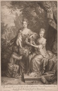 De dames Frances en Catherine Jones, dochters van de zeer eerbiedwaardige Richard Earl van Ranleagh