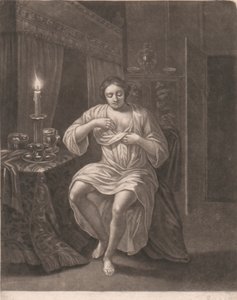 Vrouw die zich Uitkleedt