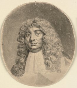 Hoofd- en schouderportret van een man, naar een zeventiende-eeuws portret (De Graaf van Lauderdale)