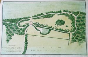 Situatie van het huisje op Boarn Hill door John Spyers