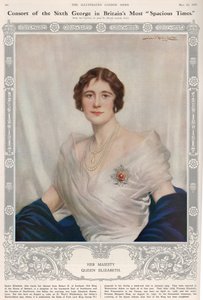 Portret van Koningin Elizabeth uit 