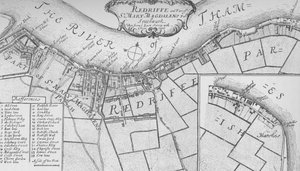 Een Plan van Rotherhithe, 1755, 1912 door John Stow