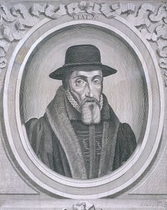 Ovaal portret van John Foxe, ca. 1570, ca. 1700 door John Sturt