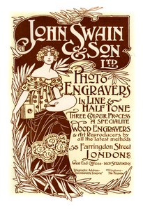 Advertentie voor John Swain & Son, drukkers, 1901