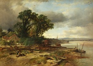 De rivier Avon door John Syer