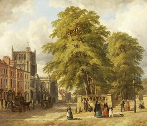Uitzicht op College Green