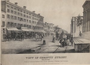Uitzicht op Chesnut Street, Philadelphia